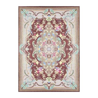 China Reversible Hand Flower Pattern Prayer House Tufted Rug for sale