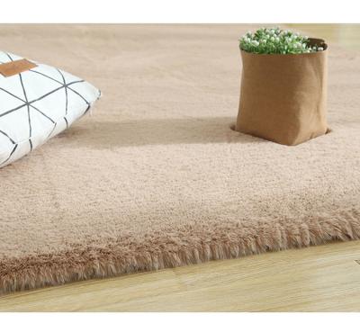 China Rectangle Washable Shaggy Plush Fuax Fur Carpet Blanket For Home for sale