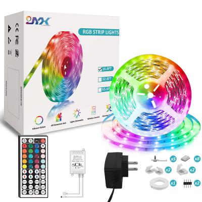 China Easy installation 5050 RGB strip light color light44 controller 10m long and easy smart changing led driver 12v strip light box for sale