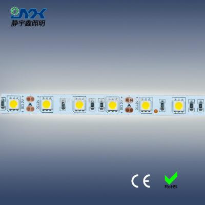 China Hotel all white color 3000k 3500k 4000K led single strip smd5050 5m/roll pcb and flexible double strip pcb for sale