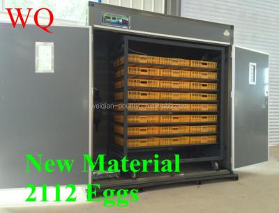 China New weiqian material microcomputer bird body fully automatic incubator duck egg incubator 1408 eggs for sale