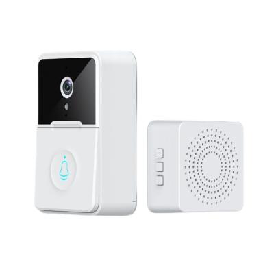 China NIGHT VISION Dry Battery Operated Video Ring Wireless Intercom System Ring Protect Plan Smart Door Bell Apartments Doorbell Security Camera for sale