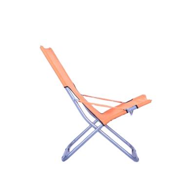 China Easy Fold and Carry Portable Outdoor Folding Beach Chair Logo Beach Lounge Chair Custom Adjustable for sale