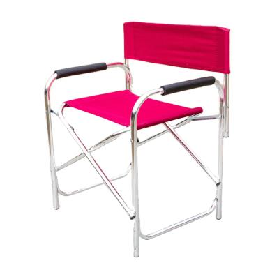 China Modern Available Custom Pink 600d Polyester Fabric Sample Directors Chair Portable for sale