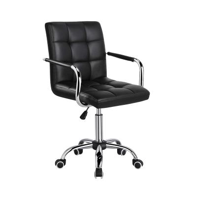 China Li&Sung 10503 Modern Leather Adjustable PU Swivel Armrest Computer Office Rotation Chair for sale