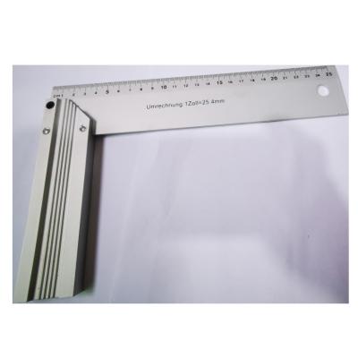 China High quality base l shape aluminum alloy double scale aluminum alloy ruler for sale