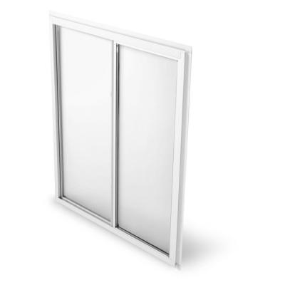 China White color sliding tempered hurricane clear glass impact aluminum sliding window for sale