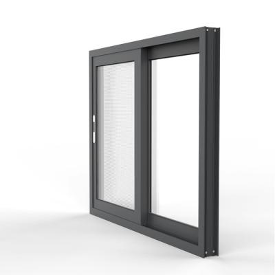 China Sliding Aluminum Horizontal Sliding Sliding Window Manufacturer-Designed Safety Laminated Glass for sale