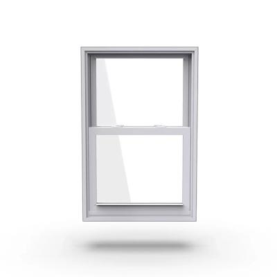 China Sliding Aluminum Vertical Sliding Window Break Screen Thermal Double Hung Glazed Windows for sale