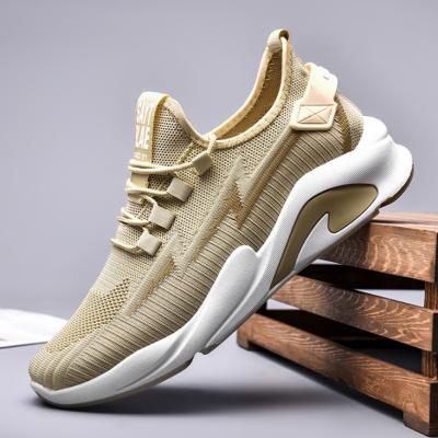 China New Fashion Trend Fashion Student Breathable Ruffle Knitting Men's Sports Shoes Trainers Running Shoes Trainers Fast Delivery Comfort for sale