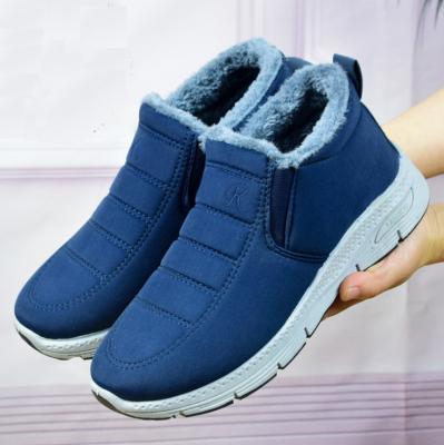 China Men's Winter Waterproof Anti-skid Sole Waterproof Fleece Lining Snow Boots Warm Shoes Sneakers Rubber Cheap Men's Raincoat for sale