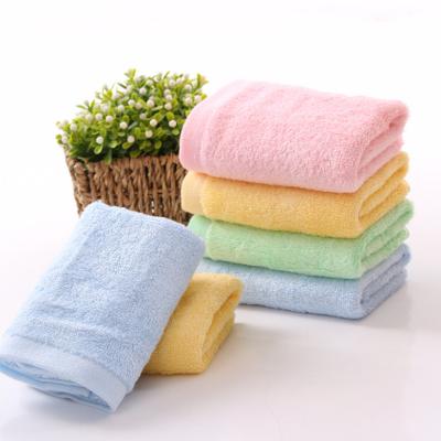 China Wholesale QUICK DRY Towel Wholesale Pink Color Bamboo Fiber Baby Blue Antibacterial Bamboo Bath Hand Face Towel for sale