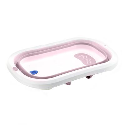 China Cheap Viable Foldable Infant Baby Bath Tub Anti-Slip Folding Baby Tub for sale