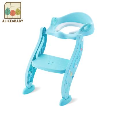 China New Multifunctional Plastic Toilet Training Step Stool Baby Potty Seat With Ladder For Kids for sale