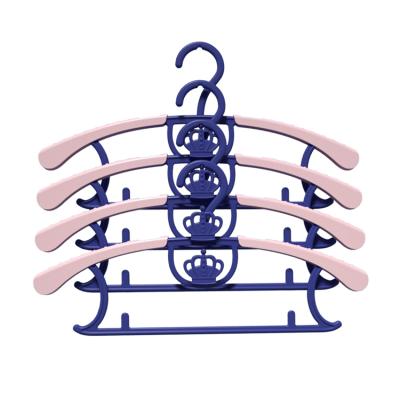 China New Modern Kids Clothes Hanger Plastic Non-slip Coat Hangers Rack Handbag Hanging Organizer for sale