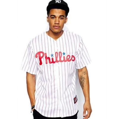 China Antibacterial wholesale sublimation custom baseball tank top/vintage baseball tank top, fashion stripe baseball tank top for sale