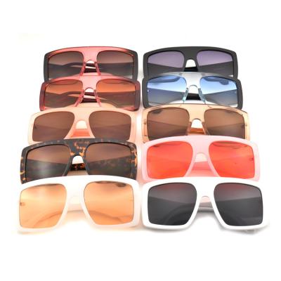 China Fashion Sunglasses 2021 Big Shades Sunglasses 2021 Designer Brands Unisex Square Oversized Sun Women Famous Vintage Glasses for sale