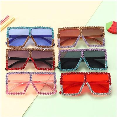 China Fashion sunglasses 20212022 luxury toddler vintage toddler boy baby boy diamond diamond sunglasses for kids uv400 for sale