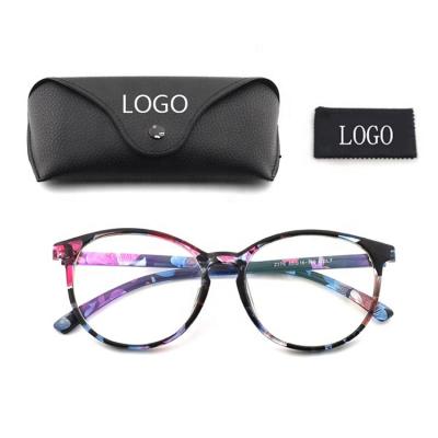 China Lightweight Anti UV Blue Gaming PC Designer Women Optical Frame Women Filter Blocking Gamer Wit Case Reading Glasses for sale