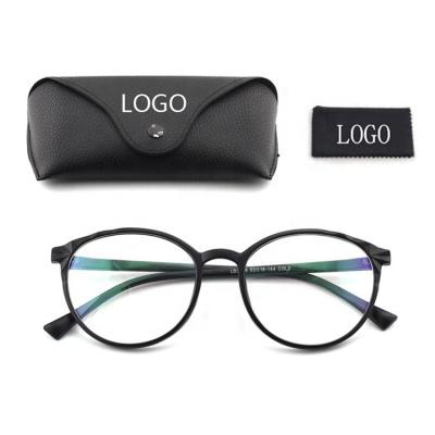 China 100% Anti Gamma Ray Optical Frame 2020 Round Myopia Glasses Blue Light Blocking Computer Glasses For Women for sale