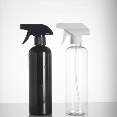 China BEAUTY PACKAGING 17oz Bottle Black Plastic Trigger Spray Bottle 500ml for sale