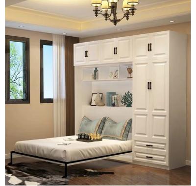 China Foldable modern hidden wall bed wall space queen size murphy folding wall beds for sale