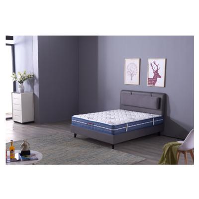 China Soft Bed PU Or Fabric Upholstered Bed Frame Queen Size Bed Wood Base for sale