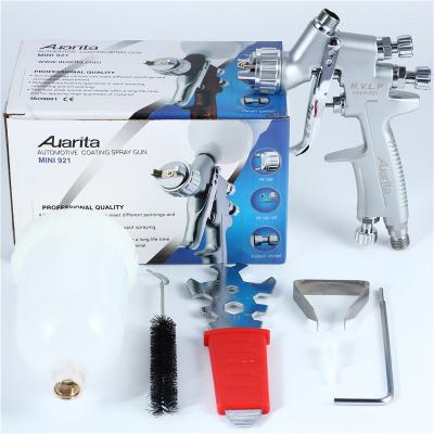 China Paint Spray Gun Mini H921 Auarita Mini Spray Gun Paint Pot Volume 250ml Gravity Feed Paint Sprayer 1.0mm Nozzle for sale