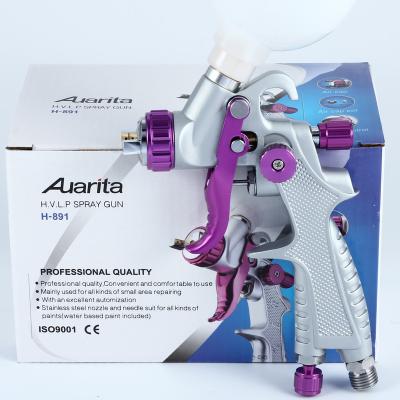 China Auarita H-891 Spray Gun Spray Gun Manufacturer 0.8mm New 2020 Adjustable Spray Cup 250ml Model Spray Gun for sale