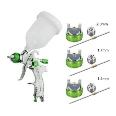 China HVLP Gun Paint Wash Air Spray Gun Kit Gravity Feed Car Primer 1.4MM~2.0MM Nozzle New for sale