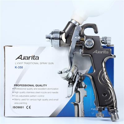 China Adjustable Jet Model Auarita K-350 Magnify Foaming Spray Gun Hvlp 0.8mm Nozzle 250ml Caulking Spray Metal Bulk Construction Gun for sale