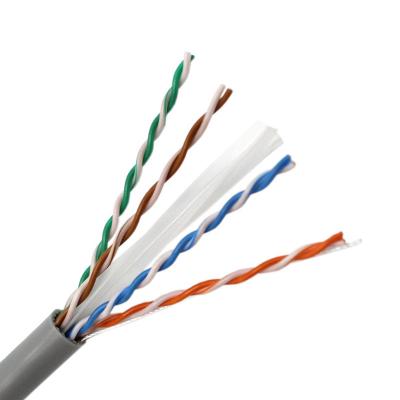 China Pure Copper CCS CCC Cat6 CCA LAN Cable Cat6A Ethernet Cable UTP Indoor Network Cat6 Cable For Computer for sale