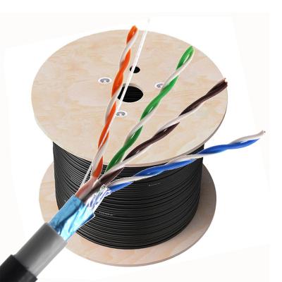 China A.W.G. Copper Outdoor Manufacturer Computer Networks Cat5e FTP Network Lan Cable 24 Cat5e 4 Pair 305m 1000ft Utp Cat 5e Cable for sale