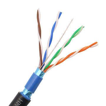 China outdoor network cat5 cable cat5e outdoor LAN cable PE outdoor UV-resistan Cat5e cable for sale