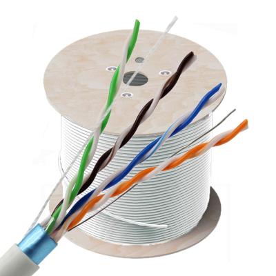 China Best 24AWG Twisted 4 Pairs UTP/STP/FTP/SFTP LAN Cable Cat 5e/Cat6/Cat6a/Cat7 Patch Network Cable Cat.5e FTP Cat5e 4P for sale