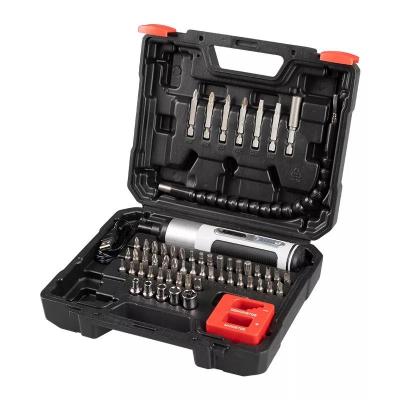 China House hold screwdriver 59 Piece china professional Cordless Screwdriver Tools Sets box battery tool set bit screwdriver for sale