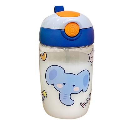 China UCHOME Student Viable Straw Cute Plastic Cup Creative Korean Plastic Water Bottle for sale