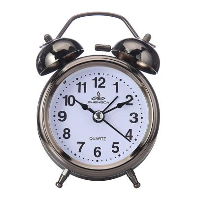 China UCHOME Classic BRIEF High Quantity Metal Twin Bell Alarm Clock And Loud Alarm for sale