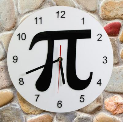 China UCHOME style pi number antique creative math wall clock the pi wall clock watch for math lover for sale