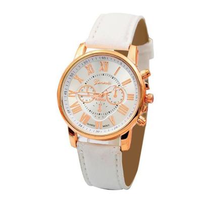 China UCHOME Non-Specific Women's Roman Numerals Faux Leather Analog Geneva Quartz Watch for sale