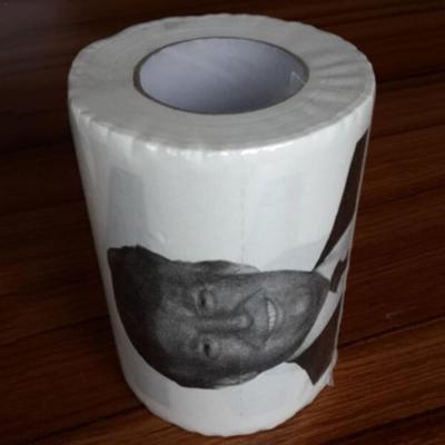 China Virgin Wood Pulps UCHOME Factory Wholesale Donald Trump Printed Toilet Paper for sale