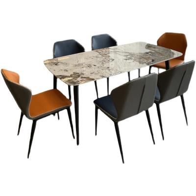 Cina Fashion adjustable modern style hot sale ceramic rock panel tables living room set (other) dining table in vendita