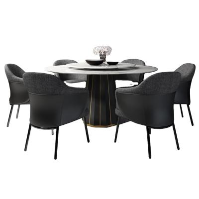 Cina (Others) 6 Seater Adjustable Simple Dining Table Chair Set Top Dining Table And Chair Set With Revolving Cen in vendita