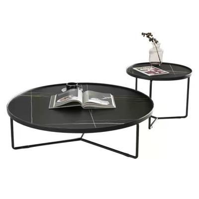 中国 (Other) Adjustable Modern Simple Round Marble Side Table Marble Living Room Mengla Lao Ren Jin Coffee Table 販売のため