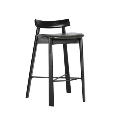 China Wholesale Modern Solid Wood Chair Height Stool Kitchen Counter Restaurant Wooden Bar Stool Bar Stool Te koop