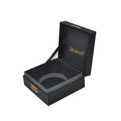 China Luxury High Quality Black Materials 2021 Watch Boxes Recycled Packaging Logo Canton Custom Gift Box for sale