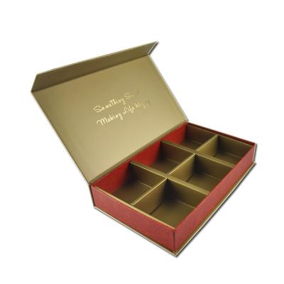 China Handmade Custom Luxury Chocolate Praline Divied Cardboard Paper Gift Box for sale