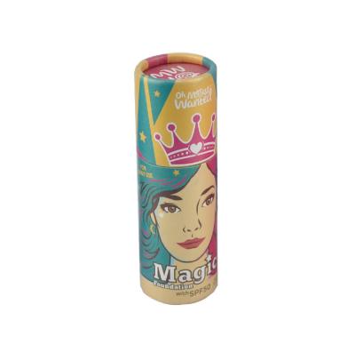 China Recycled materials mini tube custom paper packaging for lipstick lip balm cosmetics for sale