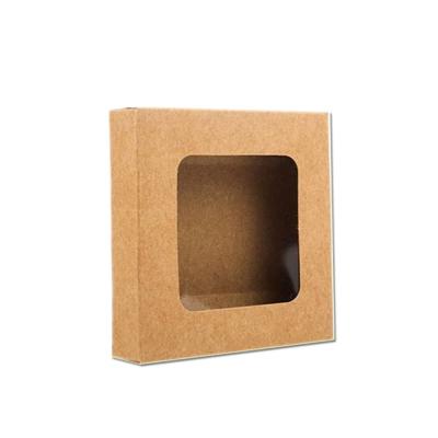 China Recycled Guangdong Paper Small Packaging Materials Custom Printing Gift Box With Clear Window for sale