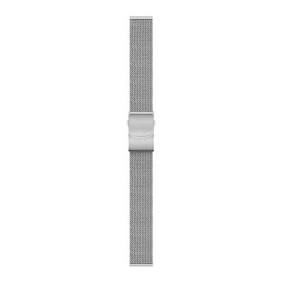 China 304 Stainless Steel 16mm 304 Stainless Steel Silver Mesh Milanese Loop Replacement Straps For Samsung Watch Band Universal 0.6mm Wire Diameter for sale